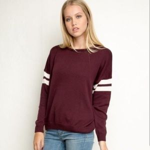 Maroon Brandy Melville Crewneck Sweater